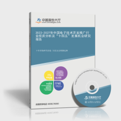 2022-2027年中国电子技术开发推广行业投资分析及